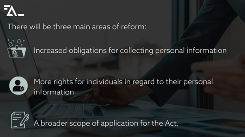 Three main areas of reform